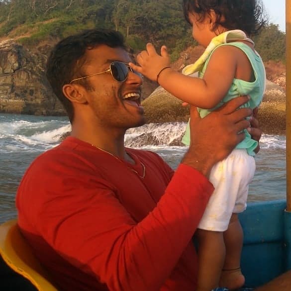 Upendra with his son Avyaansh